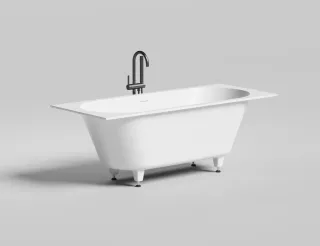 Ванна из искусственного камня Salini Ornella Axis Kit S-Stone 104723MRH 170x70см RAL снаружи